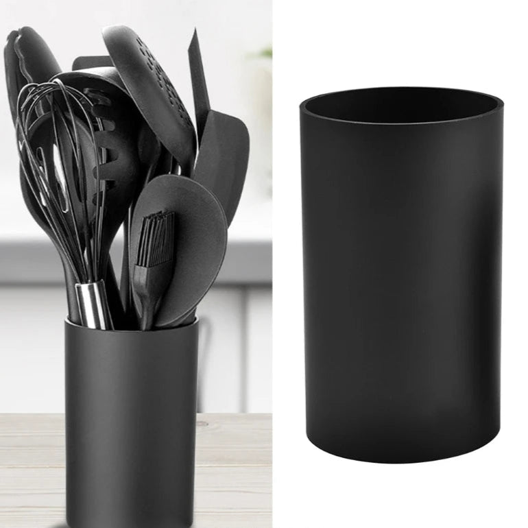 Range Couvert en Plastique Noir