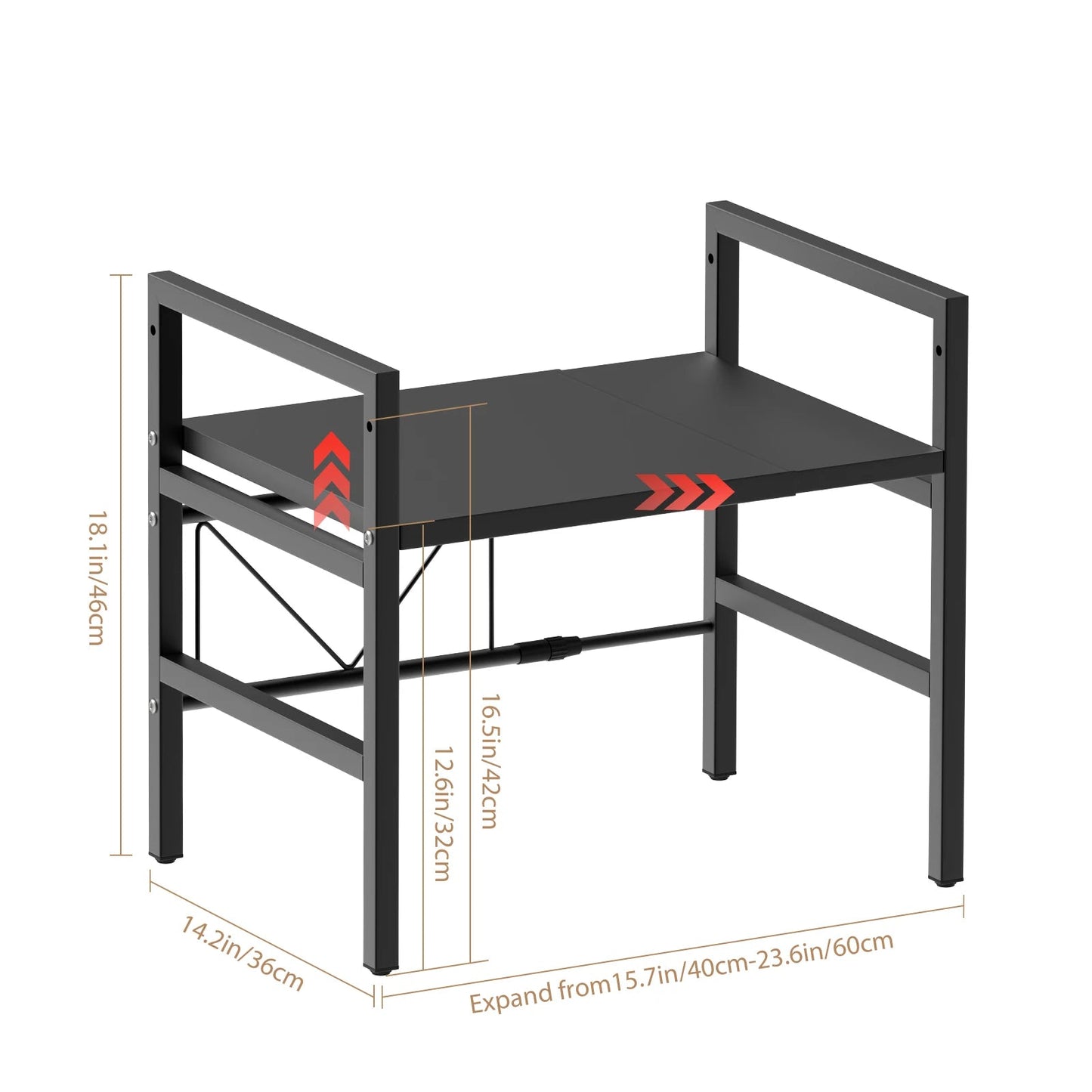 Étagère Pour Micro Ondes Noir