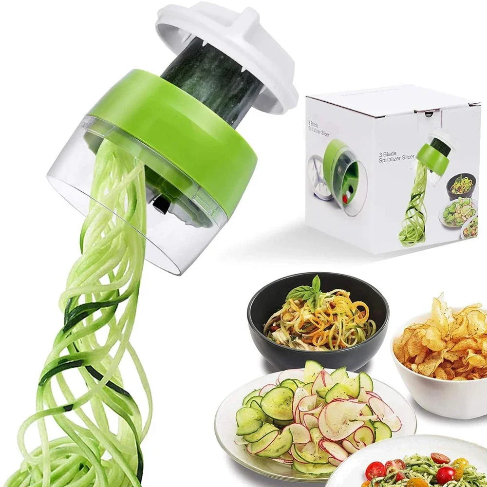 Spiraliseur De Légume Manuel Vert