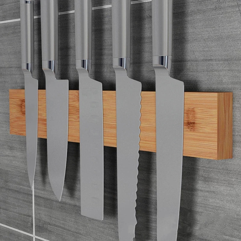 Porte Couteau Magnétique en Bois